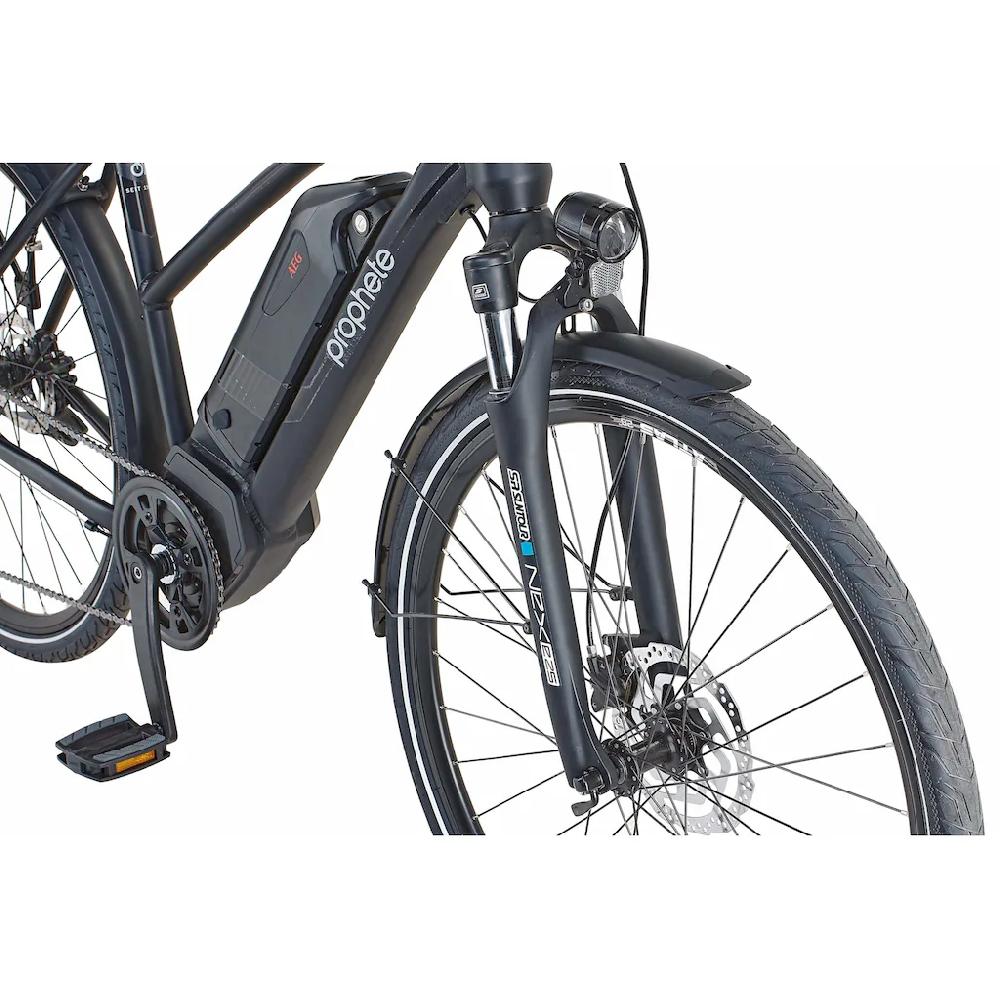 Prophete E-Bike »Entdecker PowerEdition« 10 Gang Shimano Deore Mittelmotor 250 W (mit Seitentasche) Pedelec Elektrofahrrad für Damen u. Herren Trekkingrad Sonderangebote