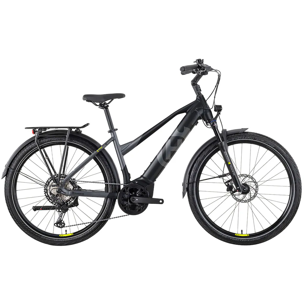 Husqvarna E-BICYCLES E-Bike »E-Trekkingbike Pather 2 Damen« 11 Gang Tektro RD-M550 Mittelmotor 250 W (27 5 Zoll Yamaha Motor Scheibenbremsen mit Straßenzulassung) Pedelec Elektrofahrrad für Damen Trekkingrad auf Rechnung Super Sparpreis