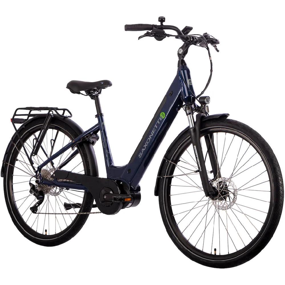 SAXONETTE E-Bike »Premium Sport (Wave)« 10 Gang Mittelmotor 250 W Pedelec Elektrofahrrad für Damen u. Herren Trekkingrad auf Rechnung kaufen Wochenangebot