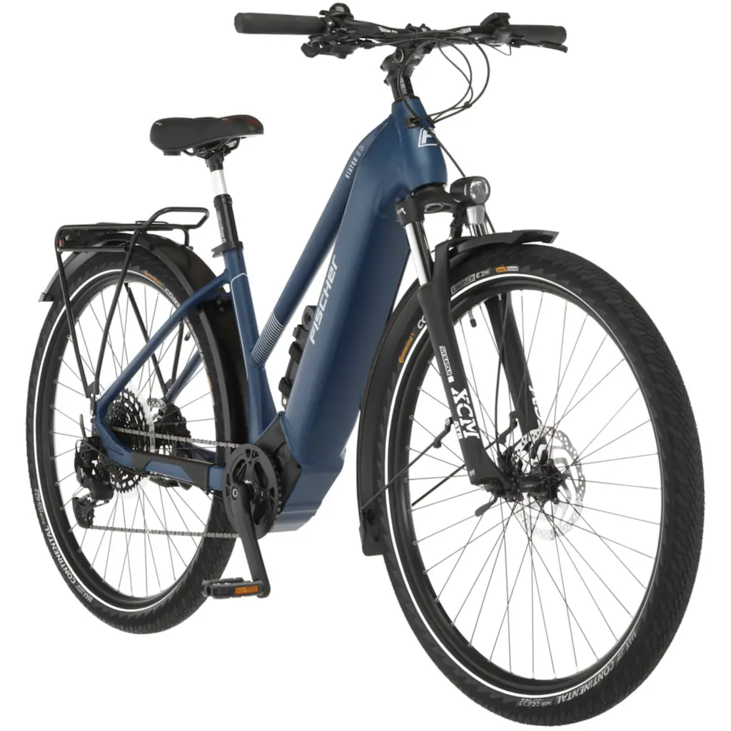 FISCHER Fahrrad E-Bike »VIATOR 8.0i Damen« 12 Gang SRAM Eagle SX Mittelmotor 250 W (mit Faltschloss) Pedelec Elektrofahrrad für Damen u. Herren Trekkingrad auf Rechnung Begrenzte Freigabe