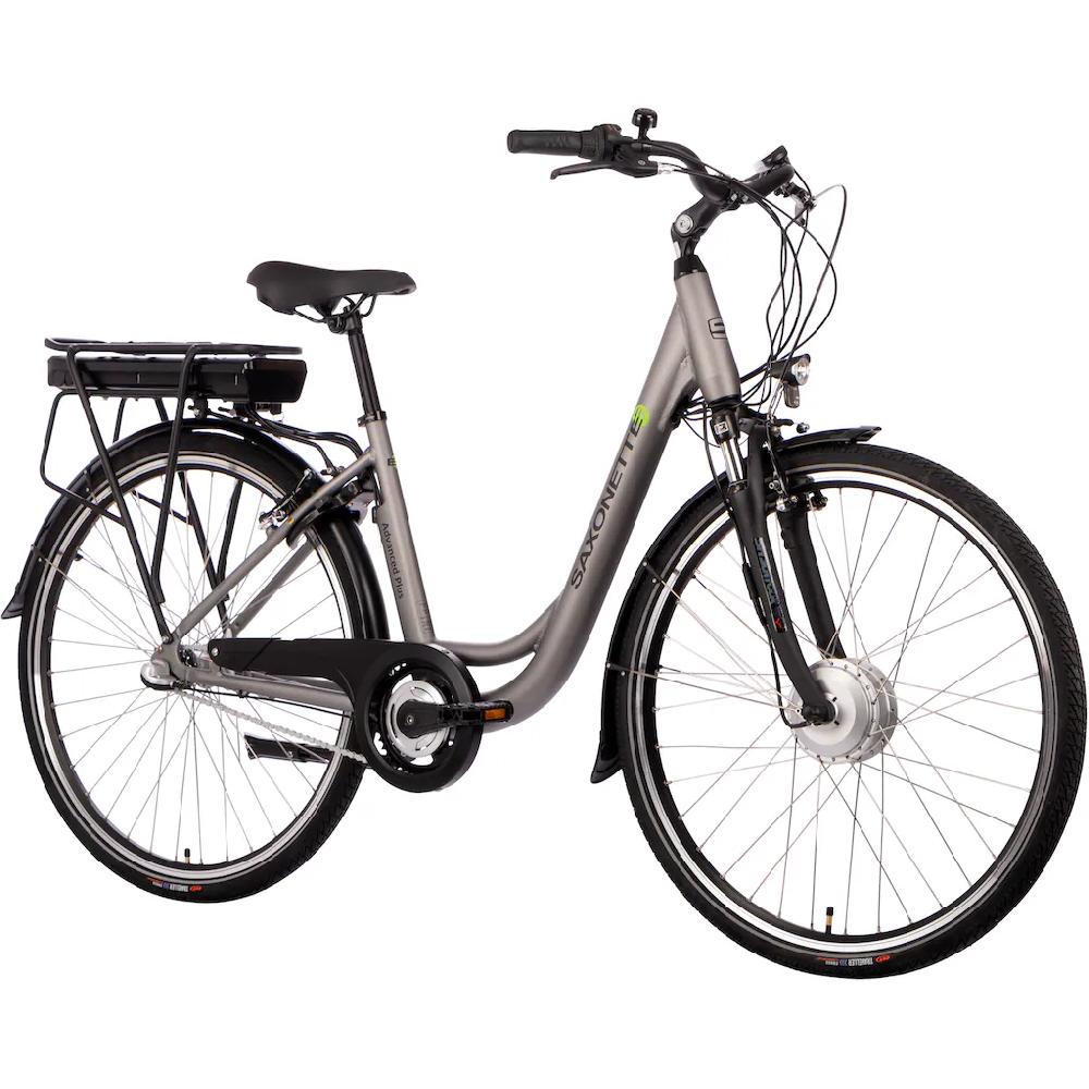 SAXONETTE E-Bike »Advanced Plus« 3 Gang Shimano SHIMANO Nexus Frontmotor 250 W (mit Akku-Ladegerät u. integr. Rahmenschloss) Pedelec Elektrofahrrad für Damen u. Herren Cityrad Sonderangebot der Fabrik