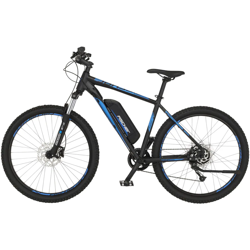 FISCHER Fahrrad E-Bike »MONTIS 2.1 557« 9 Gang Shimano Altus Heckmotor 250 W (Schloss) Pedelec Elektrofahrrad für Damen u. Herren MTB Mountainbike auf Rechnung online kaufen Kostenloser Versand international