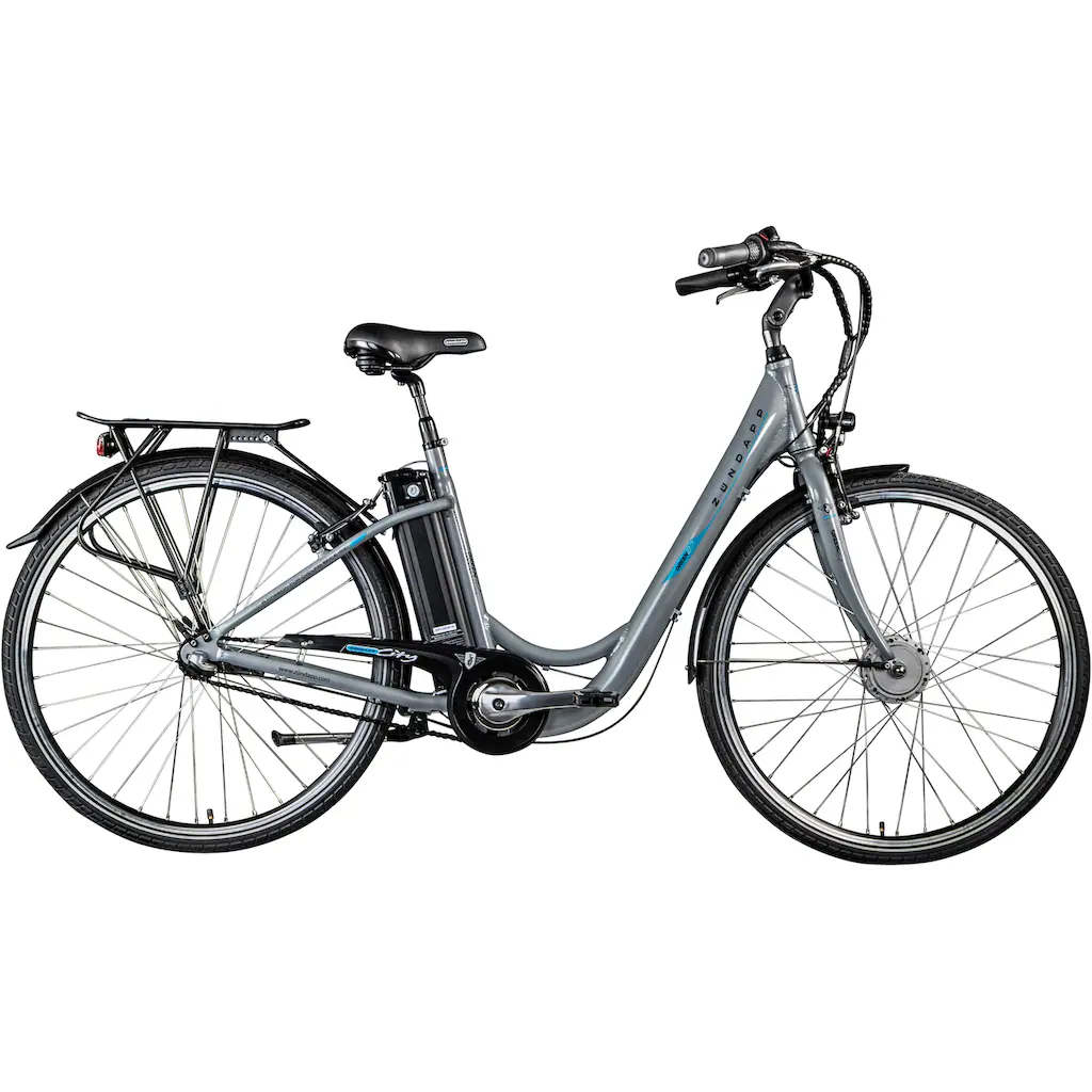 Zündapp E-Bike »Green 2.7« 3 Gang Frontmotor 250 W Pedelec Elektrofahrrad für Damen u. Herren Cityrad auf Rechnung bestellen Fabrikladen