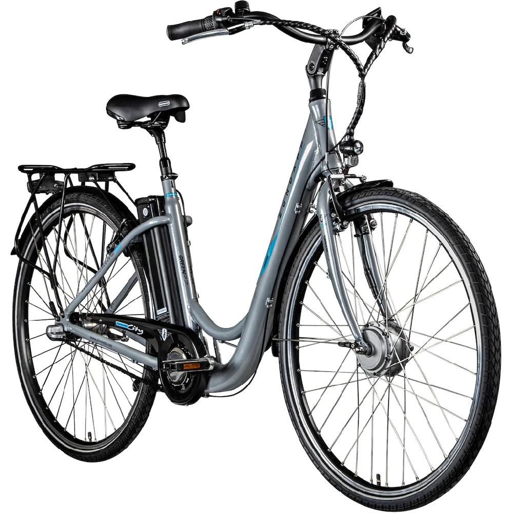 Zündapp E-Bike »Green 2.7« 3 Gang Frontmotor 250 W Pedelec Elektrofahrrad für Damen u. Herren Cityrad auf Rechnung bestellen Fabrikladen