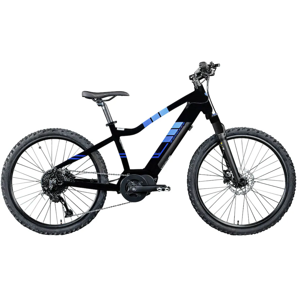 Zündapp E-Bike »Z240« 9 Gang Shimano Alivio RD-M3100 SGS Mittelmotor 250 W E Bike Mountainbike 24 Zoll Elektro Bike 130-145 cm Jugendliche ab 8 Outlet