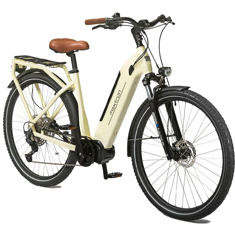Maxtron E-Bike »MTS 21X« 11 Gang Shimano Deore Mittelmotor 250 W Pedelec Elektrofahrrad für Damen u. Herren Cityrad auf Rechnung online bestellen Günstiger Verkauf