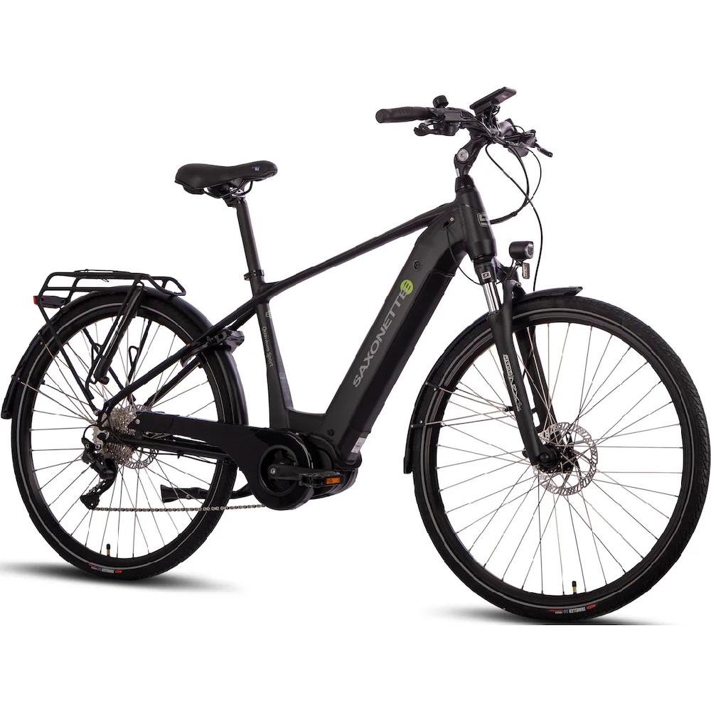 SAXONETTE E-Bike »Quantum Sport Man« 10 Gang Shimano Mittelmotor 250 W Pedelec Elektrofahrrad für Damen u. Herren Trekkingrad auf Rechnung online bestellen Limitierter Zeitrabatt