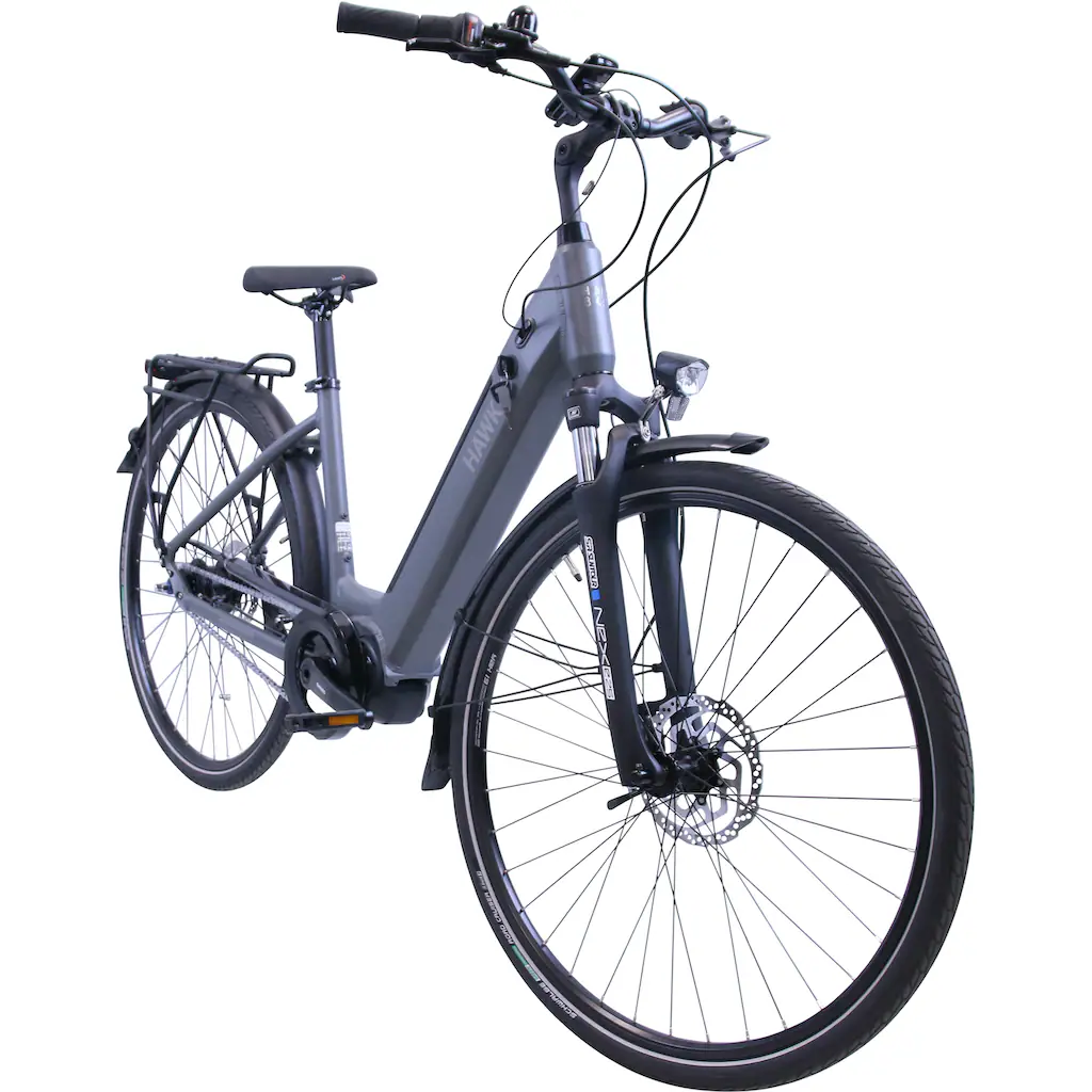 HAWK Bikes E-Bike »eCity Wave Integrated Lady STEPS« 7 Gang Shimano Nexus 7-Gang Mittelmotor 250 W Pedelec Elektrofahrrad für Damen u. Herren Cityrad auf Rechnung bestellen Rabatt