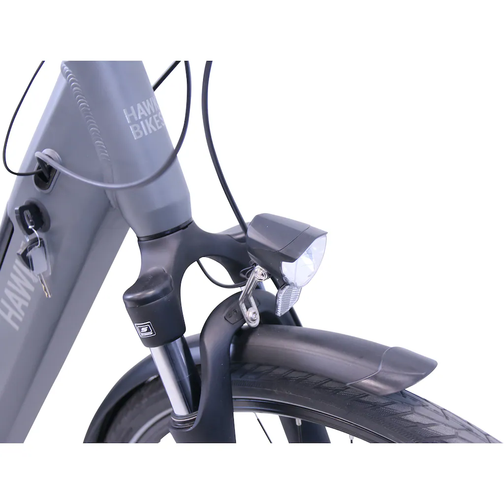 HAWK Bikes E-Bike »eCity Wave Integrated Lady STEPS« 7 Gang Shimano Nexus 7-Gang Mittelmotor 250 W Pedelec Elektrofahrrad für Damen u. Herren Cityrad auf Rechnung bestellen Rabatt