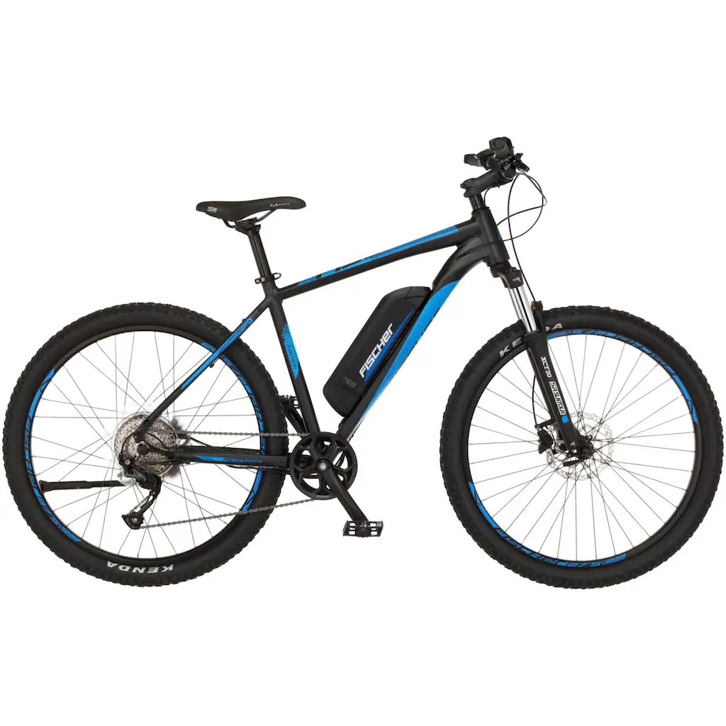 FISCHER Fahrrad E-Bike »MONTIS 2.1 418« 9 Gang Shimano Altus Heckmotor 250 W (Schloss) Pedelec Elektrofahrrad für Damen u. Herren MTB Mountainbike Günstig kaufen