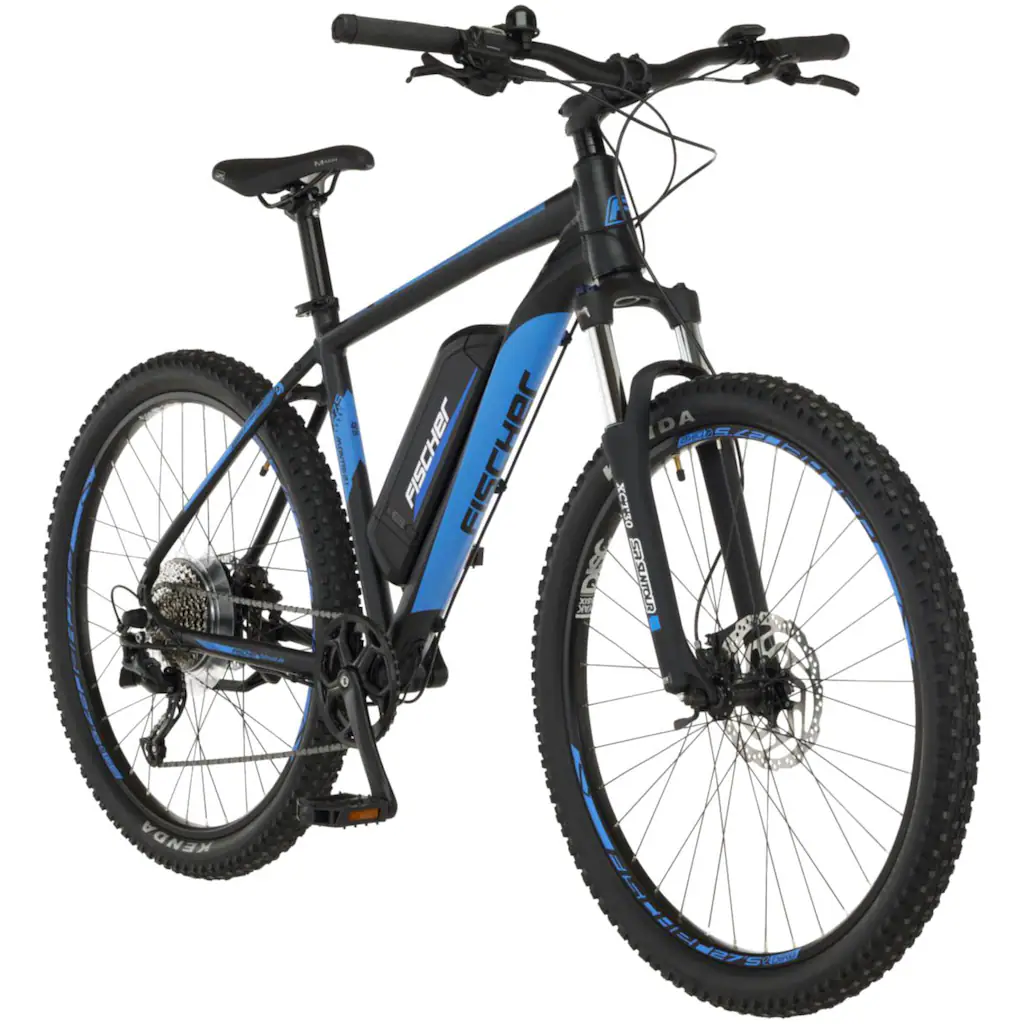 FISCHER Fahrrad E-Bike »MONTIS 2.1 418« 9 Gang Shimano Altus Heckmotor 250 W (Schloss) Pedelec Elektrofahrrad für Damen u. Herren MTB Mountainbike Günstig kaufen
