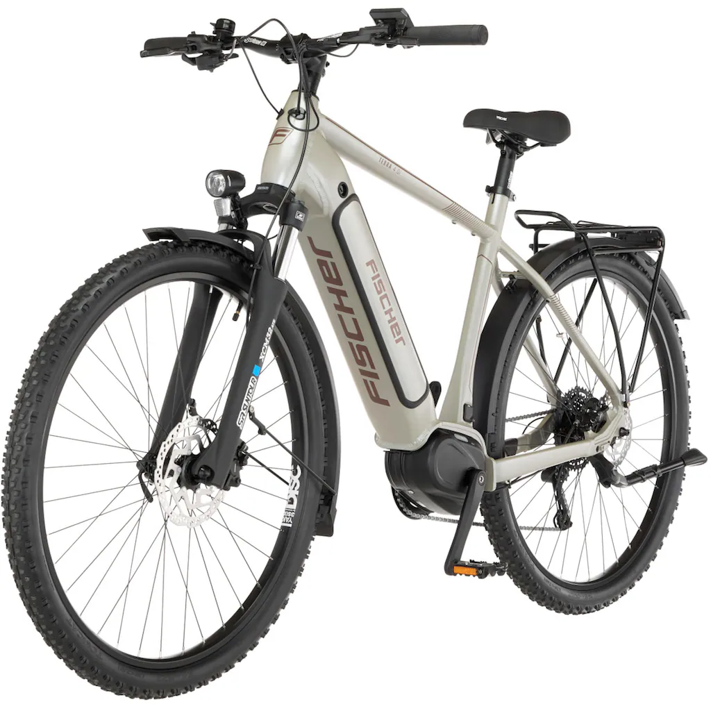 FISCHER Fahrrad E-Bike »TERRA 4.0i 55« 10 Gang Shimano Deore Mittelmotor 250 W (mit Fahrradschloss) Pedelec Elektrofahrrad für Damen u. Herren ATP Online Shopping