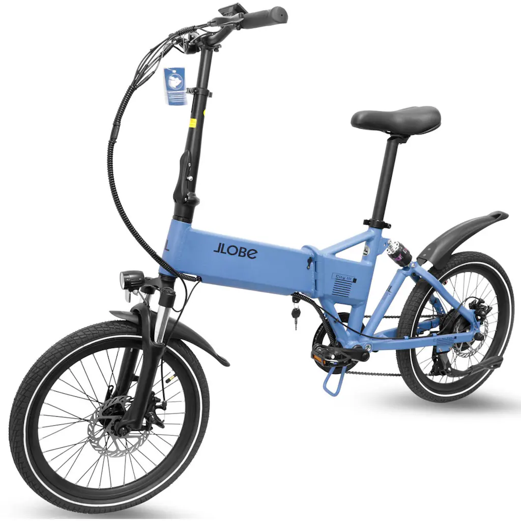 LLobe E-Bike »City III blau 36V / 10 4Ah« 3 Gang Shimano 7-Gang Shimano Kettenschaltung Frontmotor 250 W Pedelec Elektrofahrrad für Damen u. Herren auf Rechnung online bestellen Osterangebot