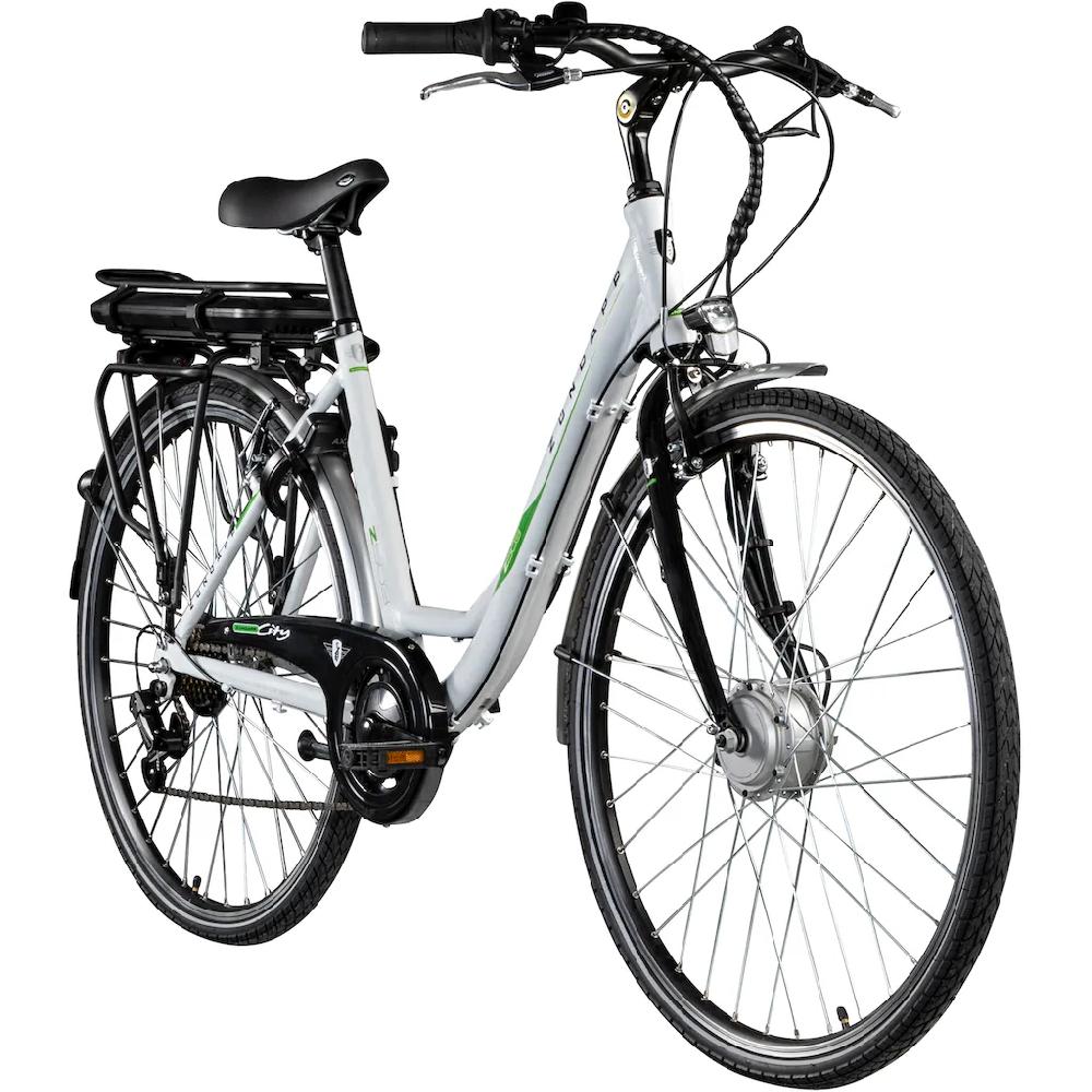 Zündapp E-Bike »Z503« 7 Gang Shimano Tourney RD-TY21 Frontmotor 250 W Pedelec Elektrofahrrad für Damen u. Herren Cityrad Vatertagsangebot