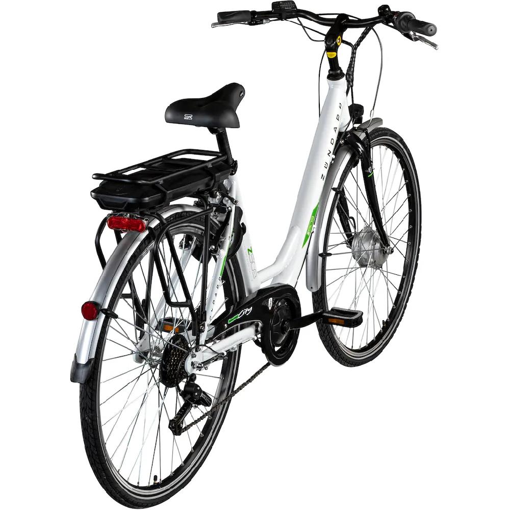 Zündapp E-Bike »Z503« 7 Gang Shimano Tourney RD-TY21 Frontmotor 250 W Pedelec Elektrofahrrad für Damen u. Herren Cityrad Vatertagsangebot