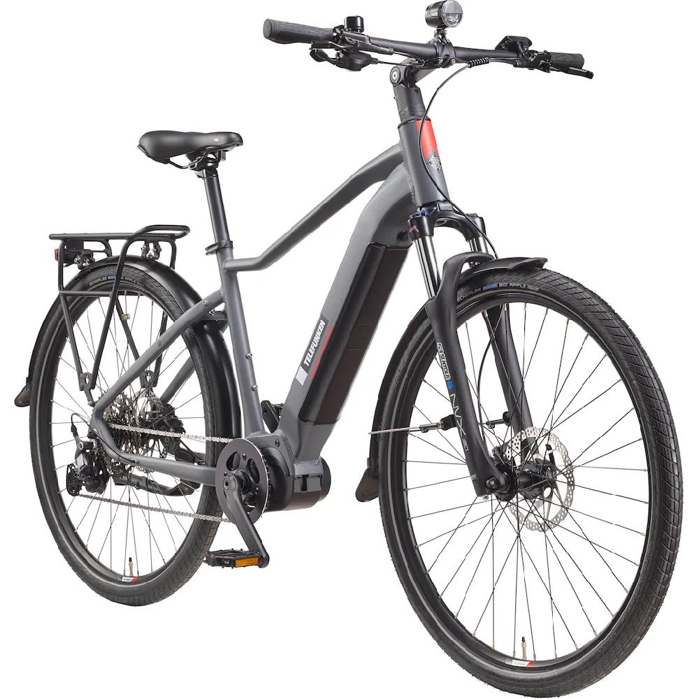 Telefunken E-Bike »SUV700« 10 Gang Shimano Mittelmotor 250 W (29 Zoll Straßenzulassung Scheibenbremsen) Pedelec Elektrofahrrad für Herren u. Damen Trekkingrad Cityrad auf Raten Heißer Verkauf