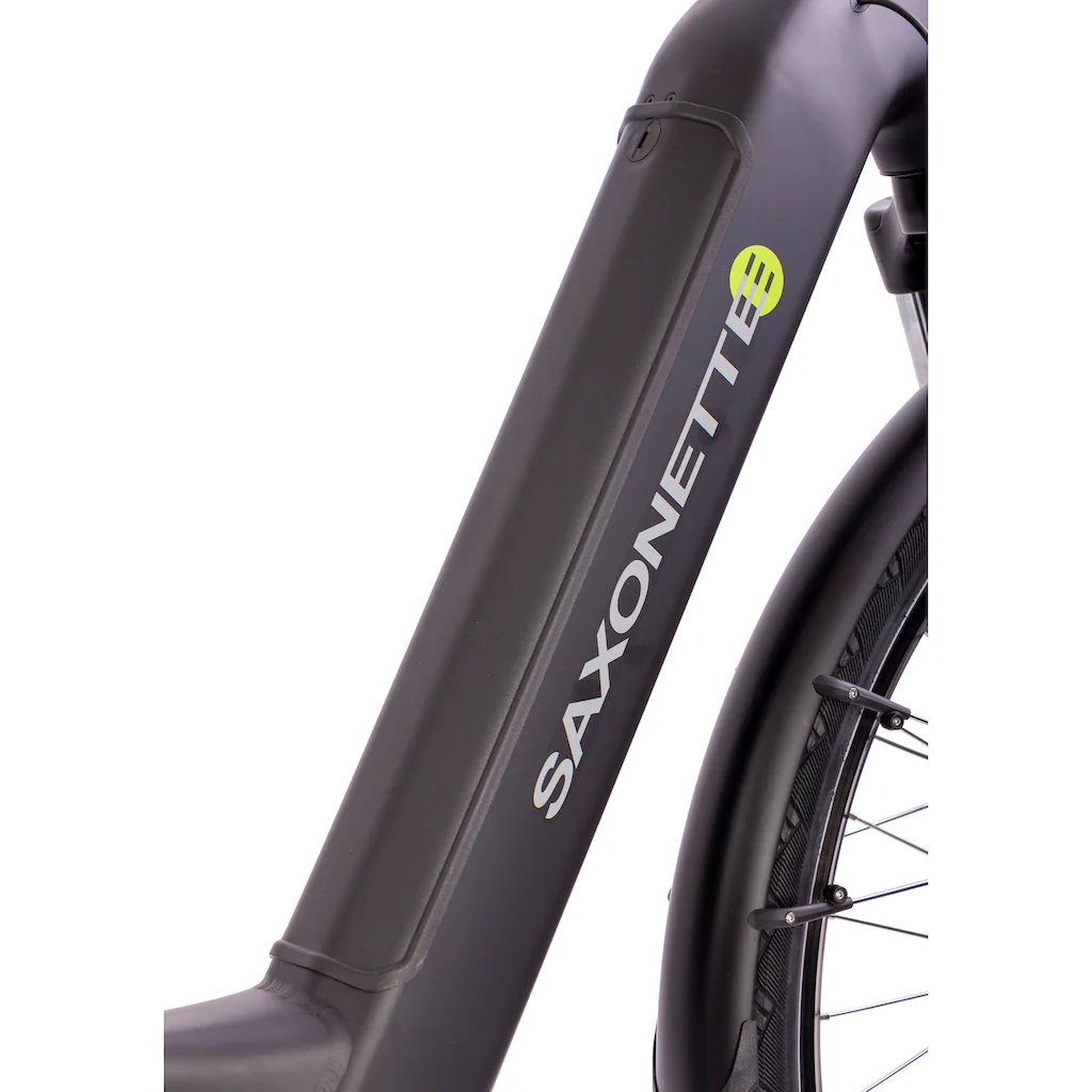 SAXONETTE E-Bike »Quantum Sport Wave« 10 Gang Shimano Mittelmotor 250 W Pedelec Elektrofahrrad für Damen u. Herren Trekkingrad auf Rechnung Online Outlet