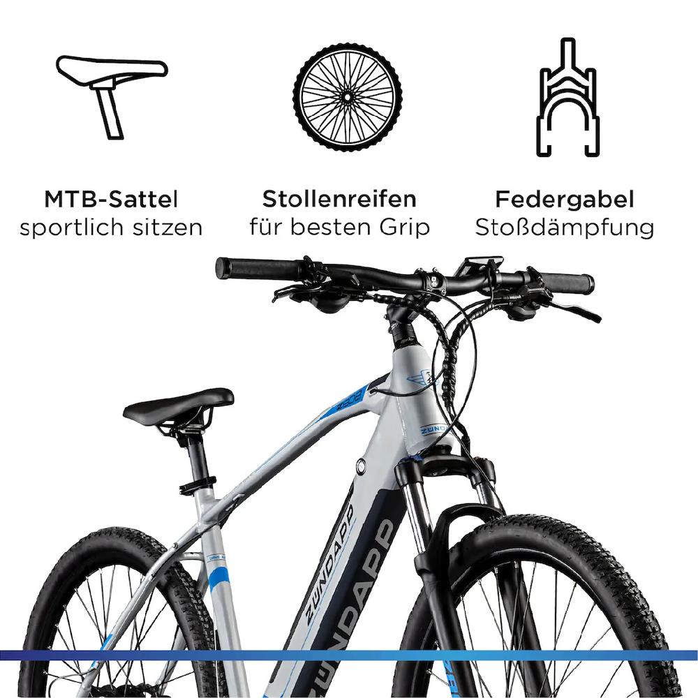 Zündapp E-Bike »Z808« 24 Gang Heckmotor 250 W Pedelec Elektrofahrrad für Damen u. Herren MTB Mountainbike auf Rechnung Exklusive Angebote