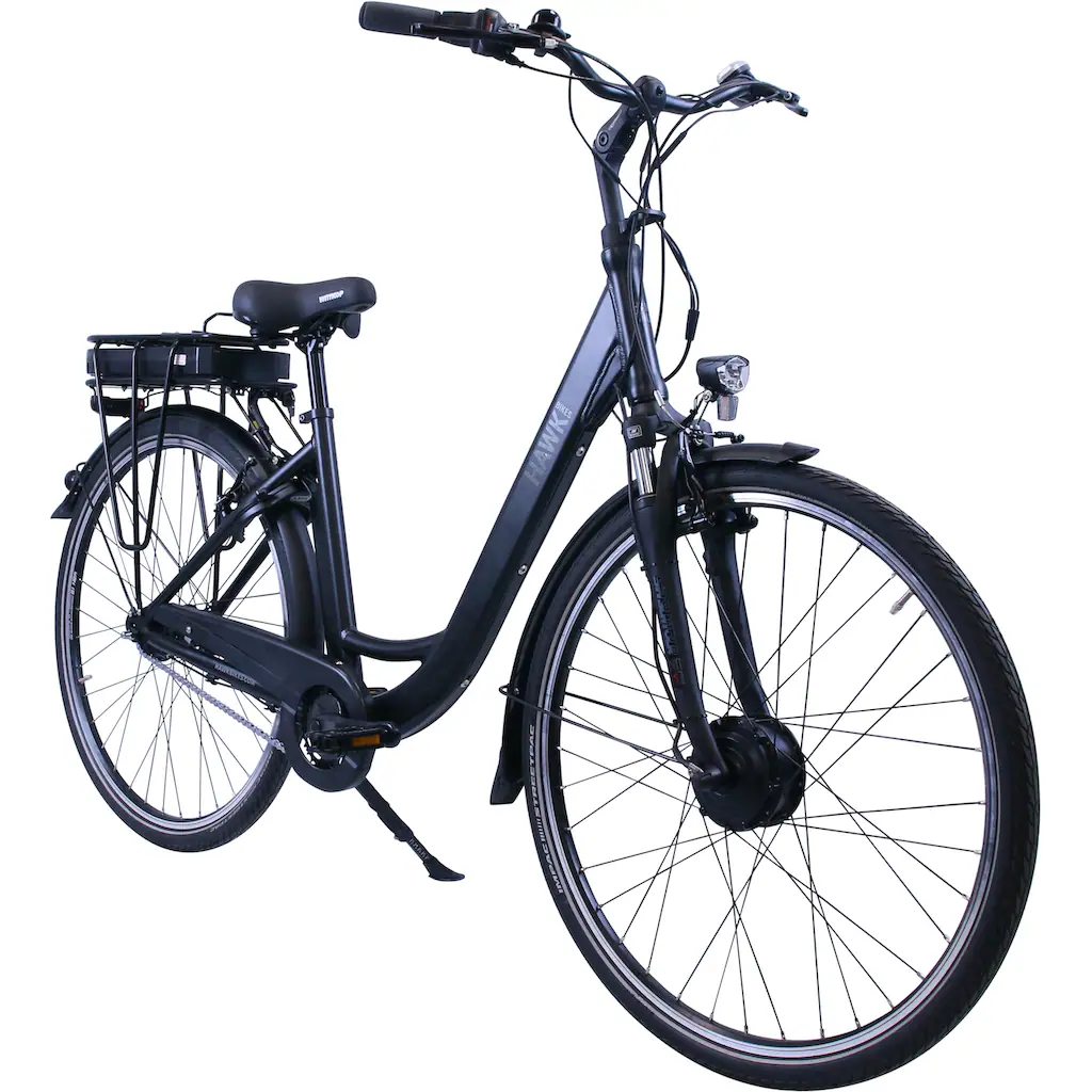 HAWK Bikes E-Bike »eCity Wave« 7 Gang Shimano Nexus 7-Gang Frontmotor 250 W Pedelec Elektrofahrrad für Damen u. Herren Cityrad auf Rechnung kaufen Kostenlose Rückgabe