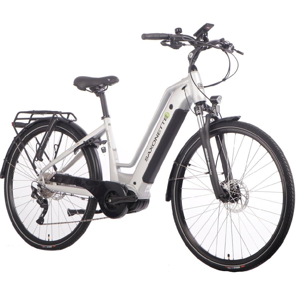 SAXONETTE E-Bike »Quantum Sport« 10 Gang Shimano Mittelmotor 250 W Pedelec Elektrofahrrad für Damen u. Herren Trekkingrad Begrenzte Freigabe