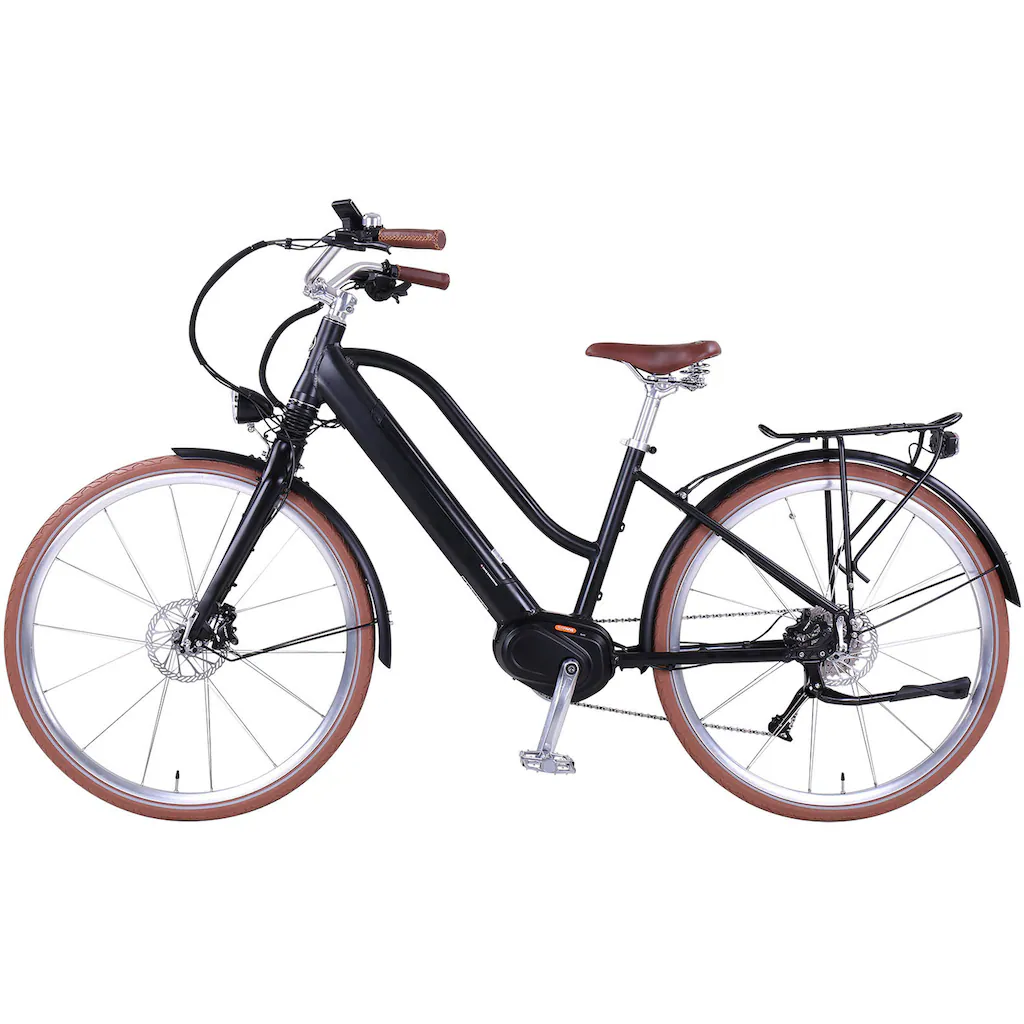 eGO Movement E-Bike »Classic 25 Cleopatra Trapez 45 cm Schwarz 28"« 10 Gang Shimano Deore Mittelmotor 250 W Pedelec Elektrofahrrad für Damen u. Herren Cityrad auf Rechnung online kaufen JETZT KAUFEN