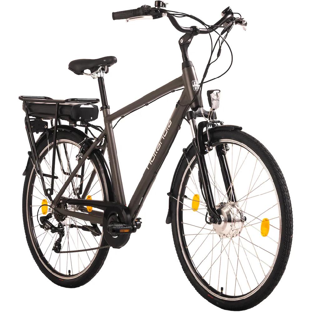 Hollandia E-Bike »Zagon« 6 Gang Shimano Tourney Frontmotor 250 W Pedelec Elektrofahrrad für Damen u. Herren Cityrad auf Raten Letzter Tag