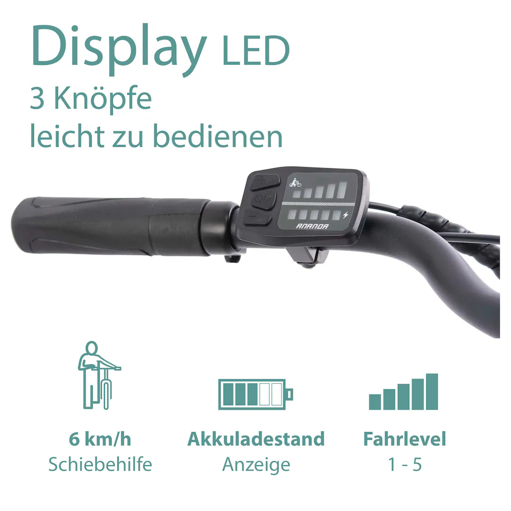 Tretwerk E-Bike »Mystic« 7 Gang Frontmotor 250 W Pedelec Elektrofahrrad für Damen u. Herren Trekkingrad Bis zu 60% Rabatt