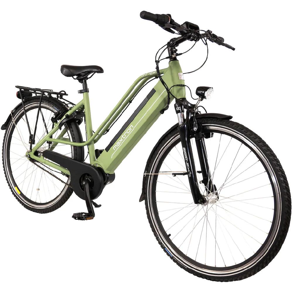 Maxtron E-Bike »MT 12X« 7 Gang Shimano NEXUS Mittelmotor 250 W (mit Ringschloss) Pedelec Elektrofahrrad für Damen u. Herren Trekkingrad auf Rechnung bestellen Vierteljährliche Förderung