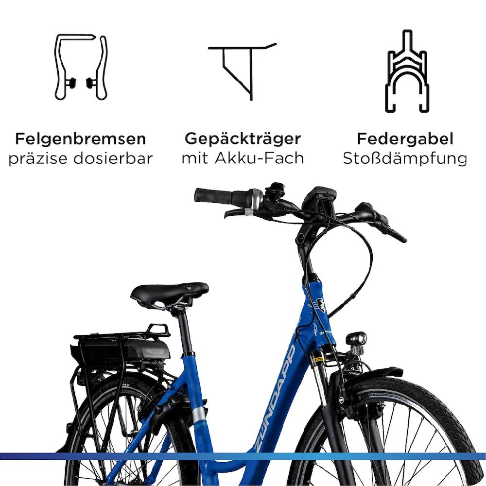 Zündapp E-Bike »X200« 7 Gang Shimano Nexus Mittelmotor 250 W Pedelec Elektrofahrrad für Damen u. Herren Cityrad Super Rabatt
