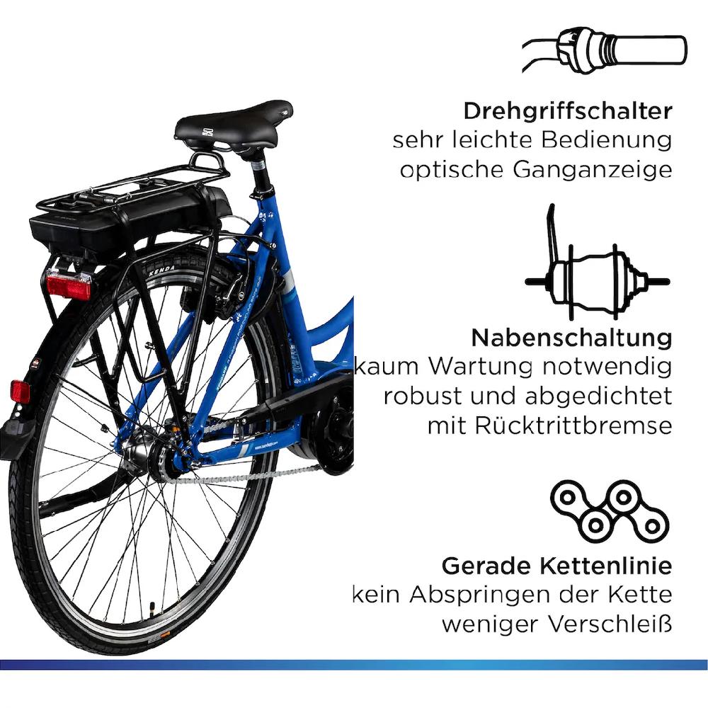Zündapp E-Bike »X200« 7 Gang Shimano Nexus Mittelmotor 250 W Pedelec Elektrofahrrad für Damen u. Herren Cityrad Super Rabatt