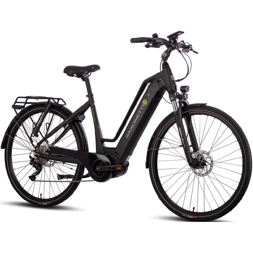 SAXONETTE E-Bike »Quantum Sport« 10 Gang Shimano Mittelmotor 250 W Pedelec Elektrofahrrad für Damen u. Herren Trekkingrad Outlet