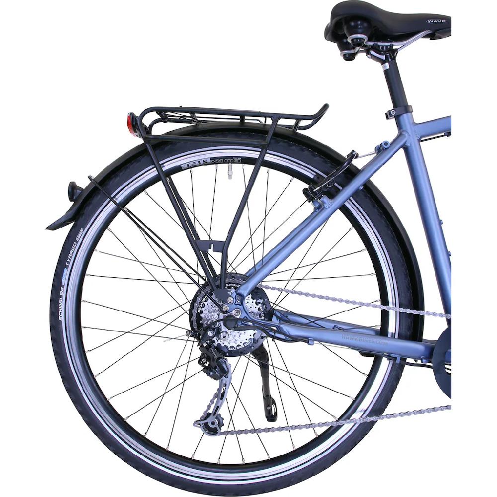 HAWK Bikes E-Bike »eTrekking Gent« 8 Gang microSHIFT Microshift Heckmotor 250 W Pedelec Elektrofahrrad für Herren Trekkingrad Auslauf
