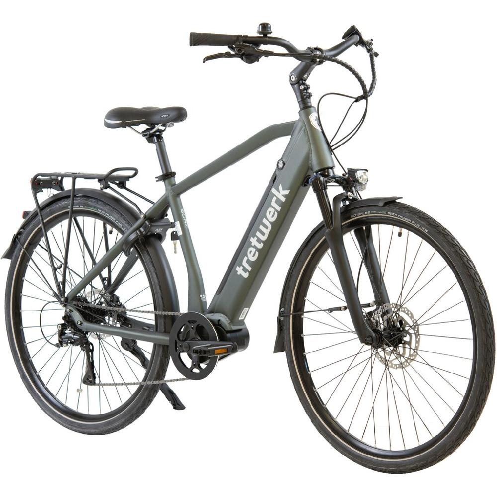 Tretwerk E-Bike »Sonic« 8 Gang Shimano Acera M3020 SGS Mittelmotor 250 W Pedelec Elektrofahrrad für Damen u. Herren Trekkingrad auf Rechnung Hotsell