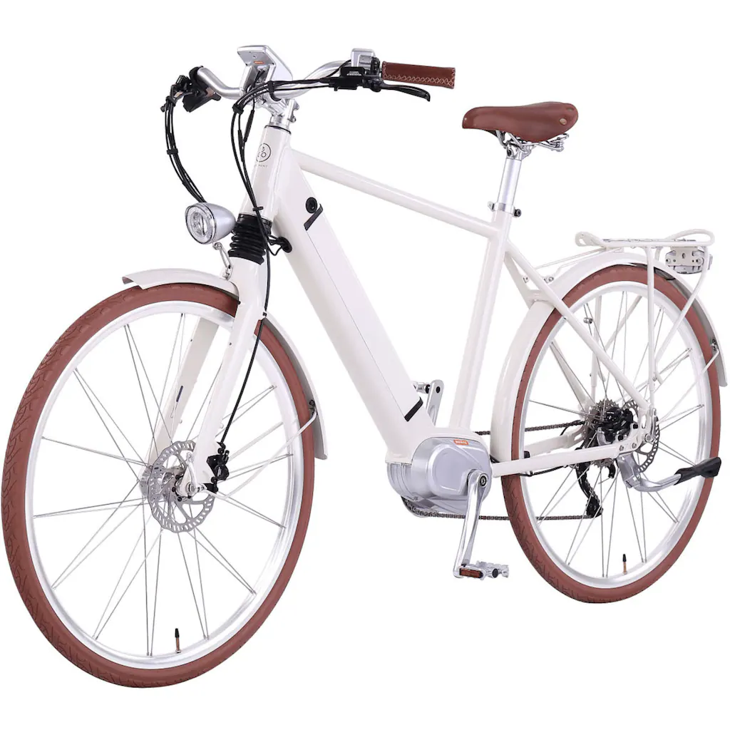 eGO Movement E-Bike »Classic 25 Cäsar Herren 54 cm Weiß 28"« 10 Gang Shimano Deore Mittelmotor 250 W Pedelec Elektrofahrrad für Damen u. Herren Cityrad auf Rechnung online kaufen Günstig kaufen