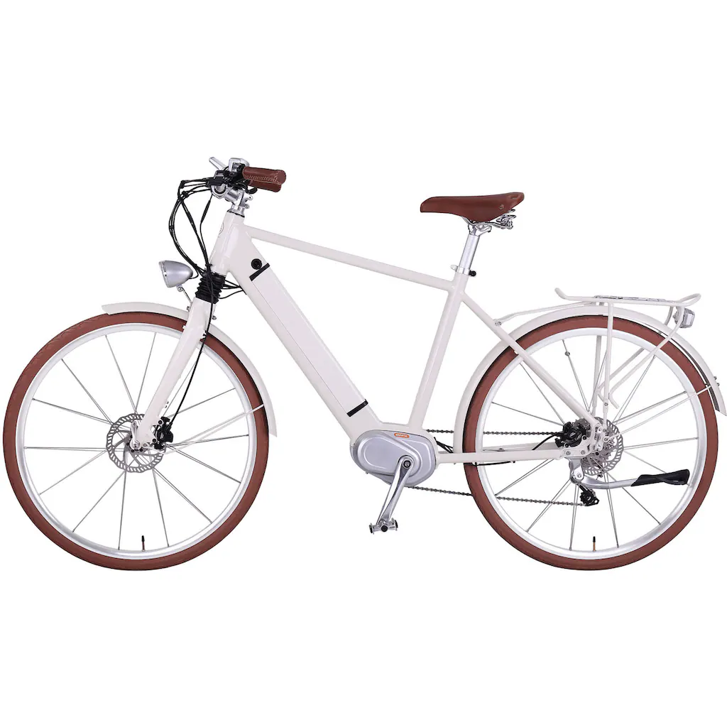 eGO Movement E-Bike »Classic 25 Cäsar Herren 54 cm Weiß 28"« 10 Gang Shimano Deore Mittelmotor 250 W Pedelec Elektrofahrrad für Damen u. Herren Cityrad auf Rechnung online kaufen Günstig kaufen
