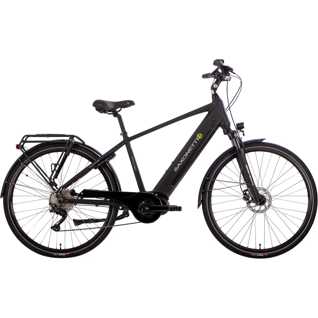 SAXONETTE E-Bike »Premium Sport (Diamant)« 10 Gang Mittelmotor 250 W Pedelec Elektrofahrrad für Herren Trekkingrad auf Rechnung online bestellen Begrenztes Angebot