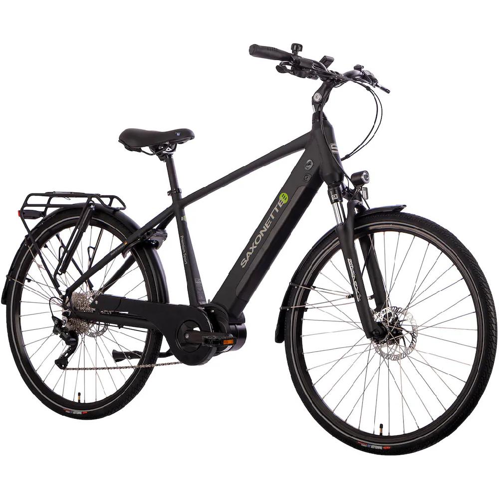 SAXONETTE E-Bike »Premium Sport (Diamant)« 10 Gang Mittelmotor 250 W Pedelec Elektrofahrrad für Herren Trekkingrad auf Rechnung online bestellen Begrenztes Angebot