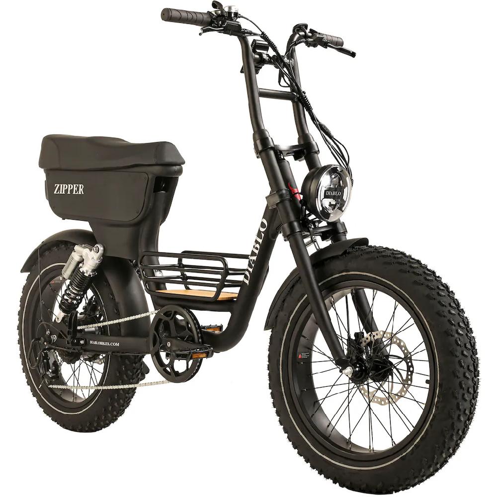 DIABLO BIKES E-Bike »Fat E-Bike 20" Kompakt Bike Zipper RH 50 cm« 7 Gang Shimano Tourney Heckmotor 250 W Pedelec Elektrofahrrad für Damen und Herren auf Rechnung kaufen Saisonschlussverkauf