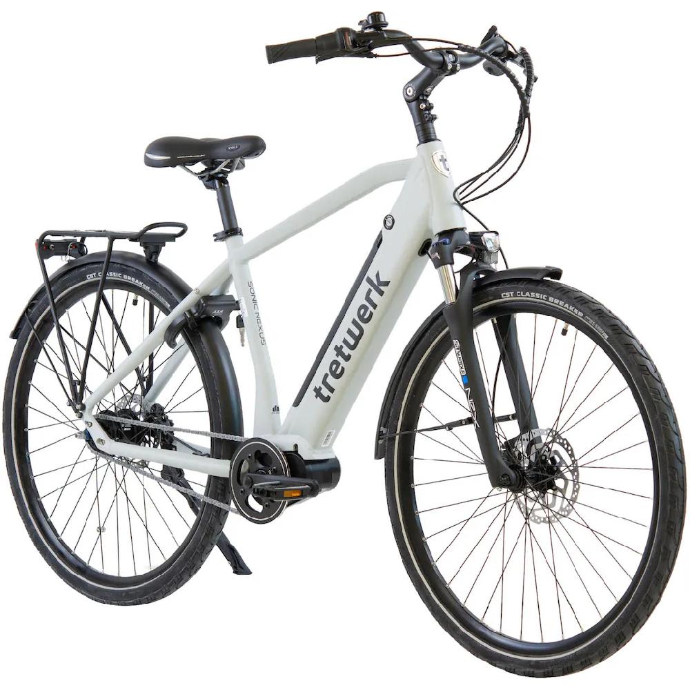 Tretwerk E-Bike »Sonic Nexus« 7 Gang Mittelmotor 250 W Pedelec Elektrofahrrad für Damen u. Herren Trekkingrad auf Rechnung online kaufen Vatertagsangebot