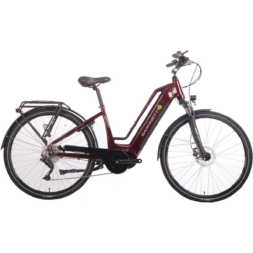 SAXONETTE E-Bike »Quantum Sport« 10 Gang Shimano Mittelmotor 250 W Pedelec Elektrofahrrad für Damen u. Herren Trekkingrad Neueste Mode