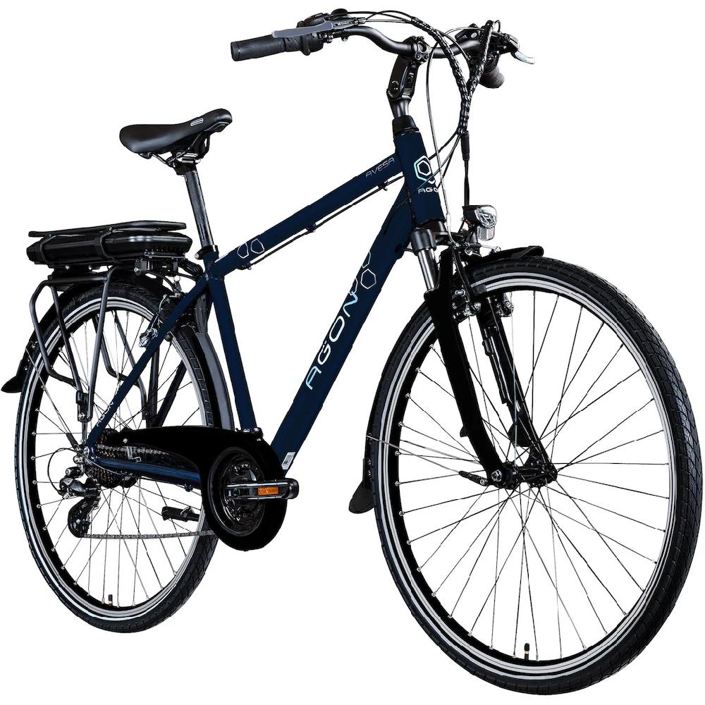 AGON E-Bike »Avesa« 21 Gang Heckmotor 250 W Pedelec Elektrofahrrad für Damen u. Herren Trekkingrad Exklusive Angebote