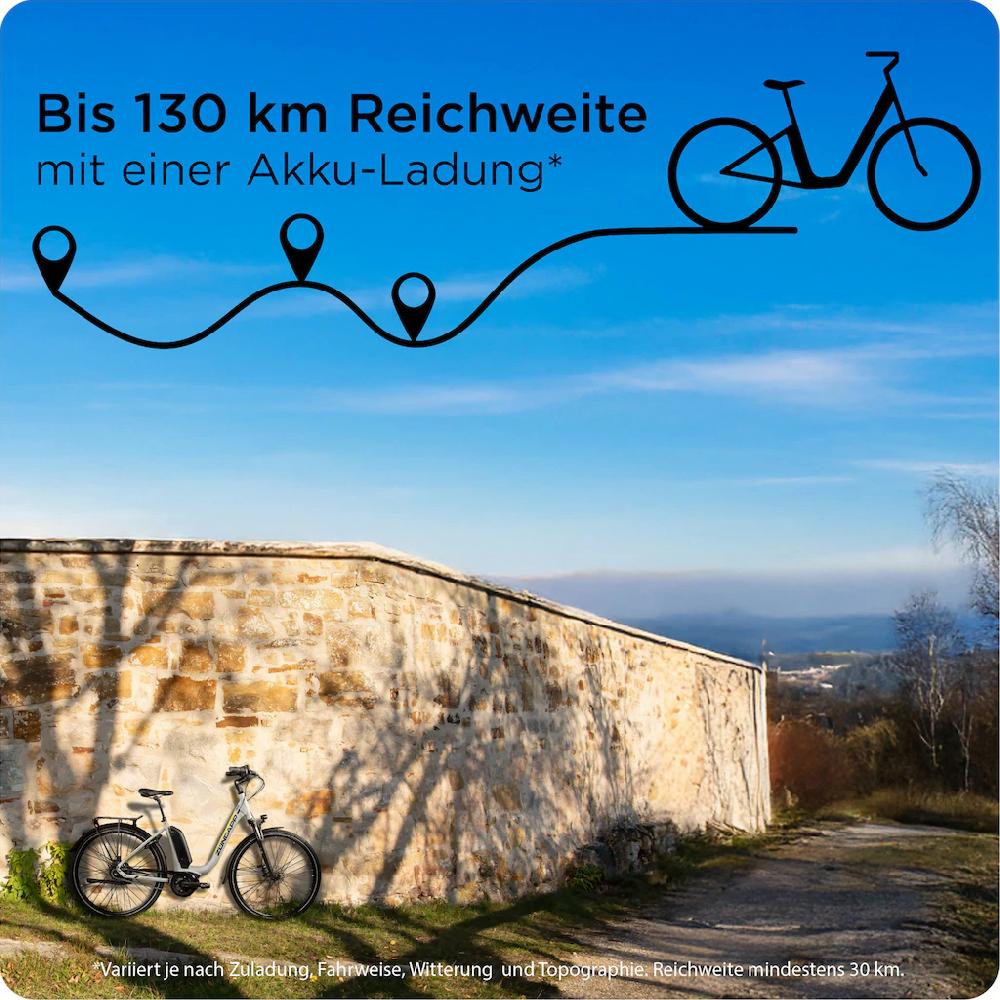 Zündapp E-Bike »X300« 7 Gang Shimano Nexus Mittelmotor 250 W Pedelec Elektrofahrrad für Damen u. Herren Cityrad Bestseller