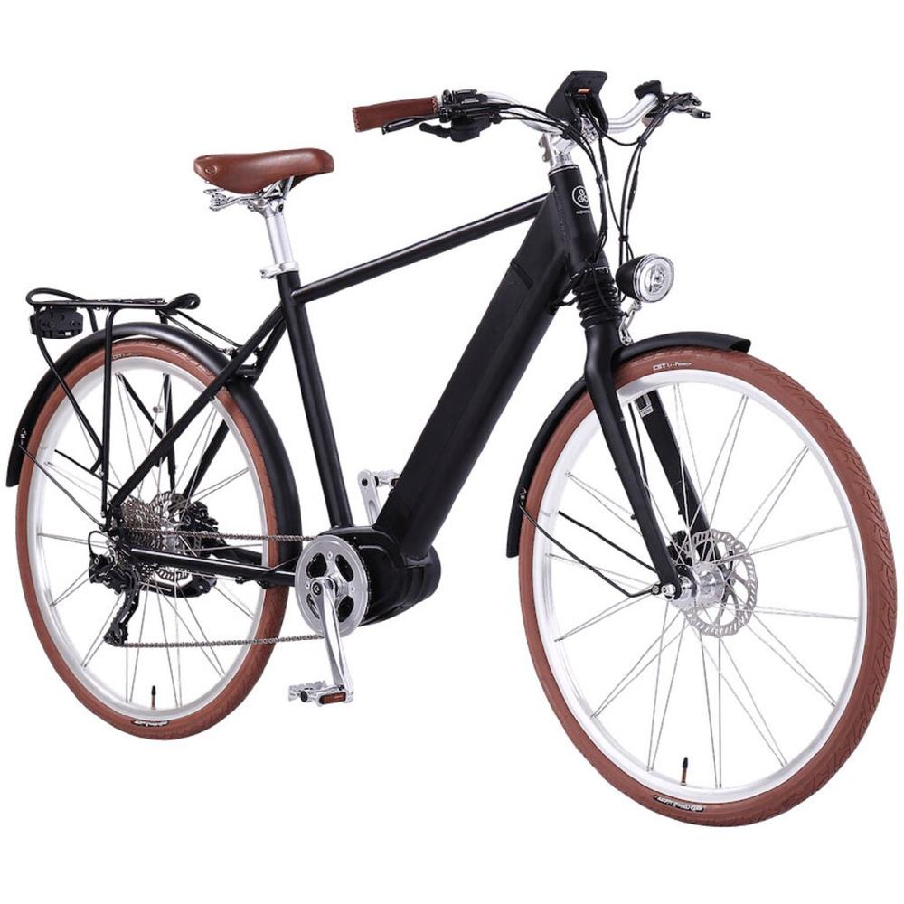 eGO Movement E-Bike »Classic 25 Cäsar Herren 54 cm Schwarz 28"« 10 Gang Shimano Deore Mittelmotor 250 W Pedelec Elektrofahrrad für Damen u. Herren Cityrad Wochenangebot