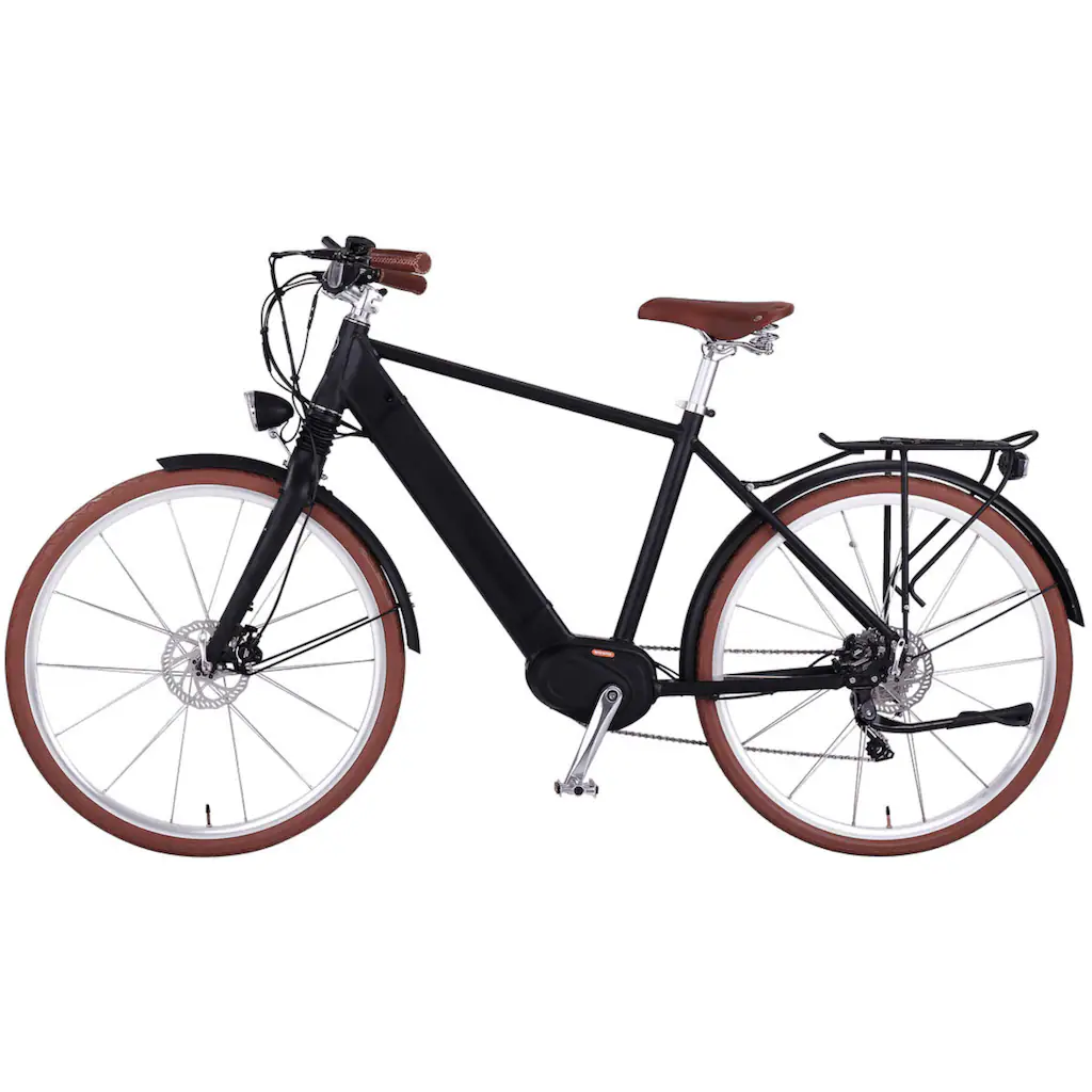 eGO Movement E-Bike »Classic 25 Cäsar Herren 54 cm Schwarz 28"« 10 Gang Shimano Deore Mittelmotor 250 W Pedelec Elektrofahrrad für Damen u. Herren Cityrad Wochenangebot