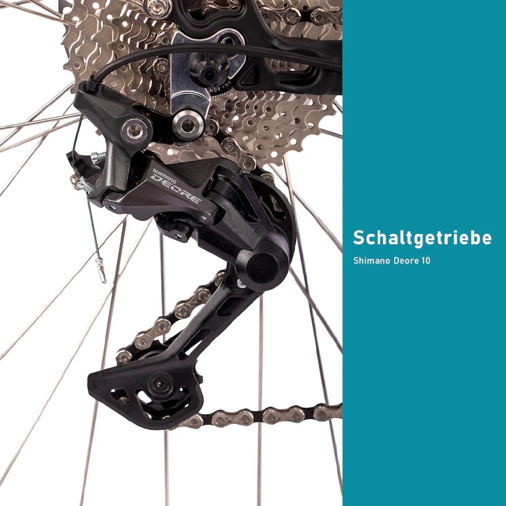 SAXONETTE E-Bike »Premium Sport (Trapez)« 10 Gang Mittelmotor 250 W Pedelec Elektrofahrrad für Damen Trekkingrad auf Raten Letzte 3 Tage