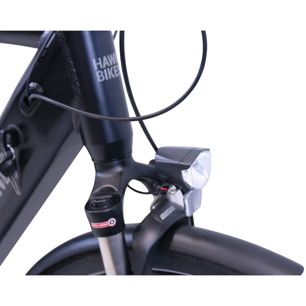 HAWK Bikes E-Bike »eTrekking Integrated Gent STEPS« 9 Gang Shimano Alivio 9-Gang Mittelmotor 250 W Pedelec Elektrofahrrad für Damen u. Herren Trekkingrad auf Raten JETZT KAUFEN