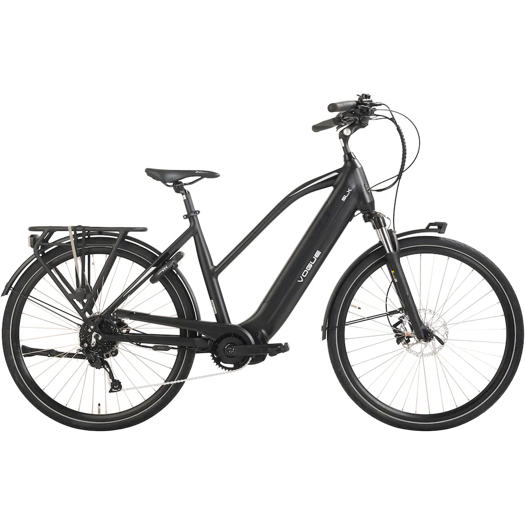 VOGUE BIKE E-Bike »SLX« 9 Gang Shimano Alivio Mittelmotor 250 W Pedelec Elektrofahrrad für Damen u. Herren Cityrad Bis zu 60% Rabatt