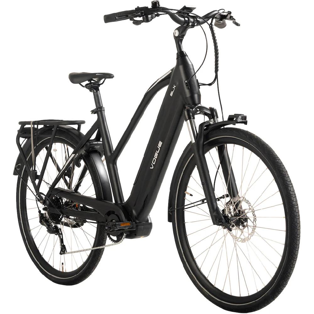 VOGUE BIKE E-Bike »SLX« 9 Gang Shimano Alivio Mittelmotor 250 W Pedelec Elektrofahrrad für Damen u. Herren Cityrad Bis zu 60% Rabatt