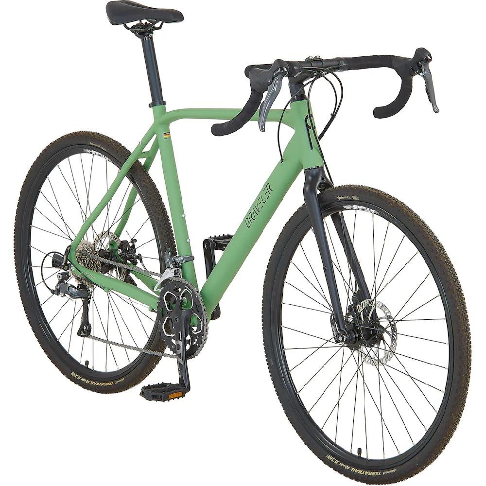 Prophete Gravelbike »Prohete Graveler« 16 Gang Shimano Claris Schaltwerk Kettenschaltung auf Rechnung Kostenloser Versand international