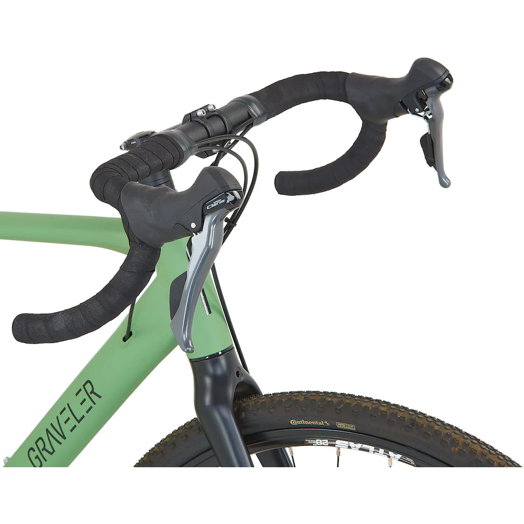 Prophete Gravelbike »Prohete Graveler« 16 Gang Shimano Claris Schaltwerk Kettenschaltung auf Rechnung Kostenloser Versand international